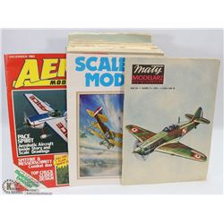 BOX OF VINTAGE MODEL PLANE MAGAZINES