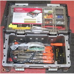 HUSKY TOOL BOX WITH TOOLS