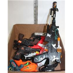 FLAT OF TOY GUNS