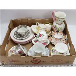 FLAT OF TEA CUPS