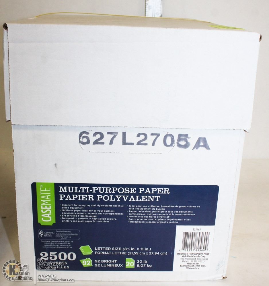 #69-CASE OF MULTI-PURPOSE PAPER 2500 SHEETS