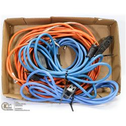 FLAT OF ASSORTED EXTENSION CORDS