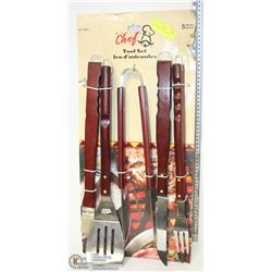 SET OF NEW CHEF BBQ TOOLS.