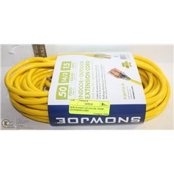 NEW 50 FOOT 14/3 GAUGE 15AMP EXTENSION CORD
