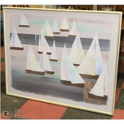 LARGE 51X41" SHIP CANVAS PICTURE