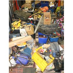 SECTION INCL 8 PALLETS OF ASSORTED TOOLS, SHOP
