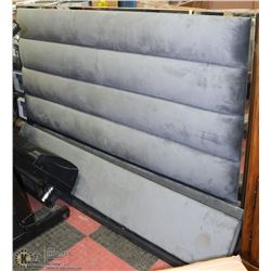 NEW KING SIZE MICROFIBRE AND CHROME BEDFRAME