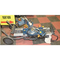 RIDGID MITRE SAW STAND SOLD WITH RYOBI COMPOUND