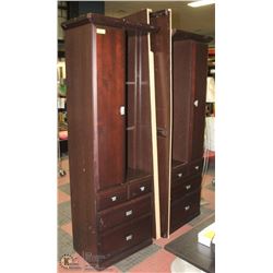 KING HEADBOARD WITH BUILTIN 3 DRAWER NIGHTSTANDS