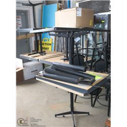 LOT OF 9 RESTAURANT TABLES