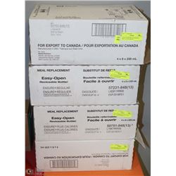 4 CASES OF ENSURE NUTRITIONAL MEAL SUPPLEMENTS