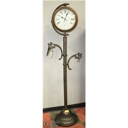 NEW OUTDOOR CLOCK 6 FEET TALL WITH THERMOMETER
