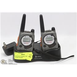 2 HAND HELD MOBILE COBRA  WALKIE TALKIES