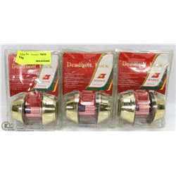 GROUP OF 3 DEADBOLTS