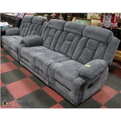 NEW FABRIC RECLINING 78" SOFA WITH 57" LOVE SEAT