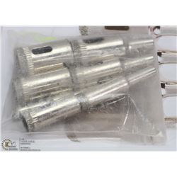 10 PIECE DIAMOND CUTTING HOLE SAW SET FOR