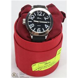 NEW BREDA MEN'S WATCH- BLACK-BIG FACE JAPAN MOVT