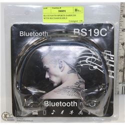 BLUETOOTH SPORTS EARBUDS WITH RECHARGEABLE