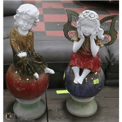 PAIR OF CHILDREN ORNAMENTS