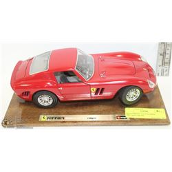 RED FERRARI 250 GTO (1962) DIECAST CAR ON