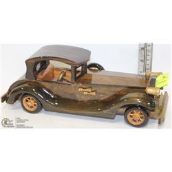 HAND MADE VINTAGE WOOD CAR -