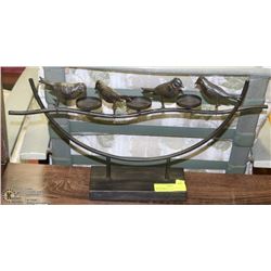 METAL BIRD CANDLE HOLDER OUT OF SHOWHOME 21X10