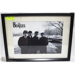 THE BEATLES FRAMED PICTURE 16W X 22L