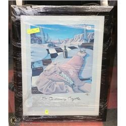 VINTAGE 1990 'NO ORIGINAL COYOTE' PRINT SIGNED