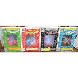 SET OF 4 SPIDER-MAN 30TH ANN. HOLOGRAM COMICS