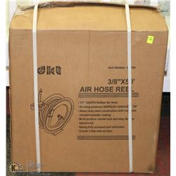 COMMERCIAL GRADE AIR HOSE REEL WITH 3/8 X 50" HOSE