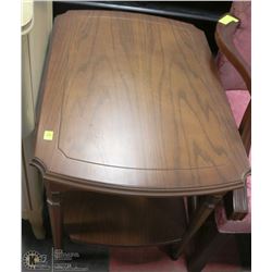VINTAGE WOOD END TABLE