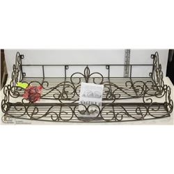 2 WROUGHT IRON  RACKS