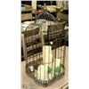 Image 1 : DECORATIVE BIRD CAGE SOLD WITH ELECTRIC CANDLES