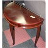 Image 1 : HALF MOON WOOD ENTRANCE TABLE 29X15X27.