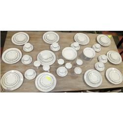 10 PLACE SETTINGS OF MAYFAIR CHINA DISHES 67PCS