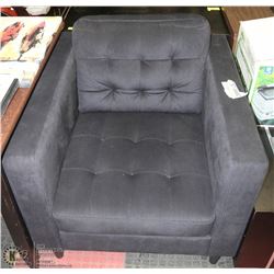 NEW CHARCOAL GREY FABRIC SOFA CHAIR ON CHOICE