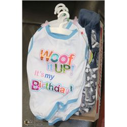 FLAT WITH 6 DOGGIE SHIRTS AND SWEATERS SIZE L AND