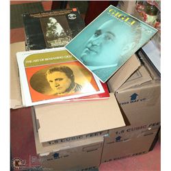 4 BOXES OF LP'S
