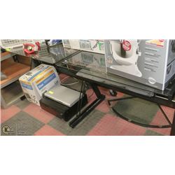 METAL AND GLASS 2PC DESK