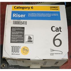 PARTIAL BOX OF CAT 6 GENERAL CABLE