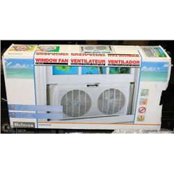 HOLMES TWIN WINDOW FAN.