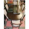 Image 3 : OVAL WOOD TABLE WITH 6 CHAIRS, BUFFET AND HUTCH