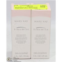 QUANTITY OF 2 MARY KAY TIMEWISE DAY SOLUTION