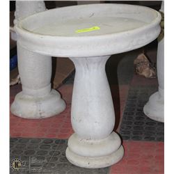 CONCRETE 2 PIECE BIRD BATH 15"X 15"