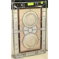 15"X25" STAINED GLASS WINDOW PANE