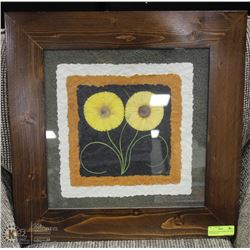 PRESSED FLOWER FRAMED PICTURE M. RUCHINGER