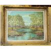 Image 1 : ESTATE FRAMED OIL PAINTING RIVER SCENE