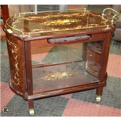 ITALIAN INLAID WOOD TEA CADDY