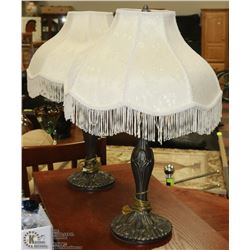 PAIR OF METAL ESTATE LAMPS