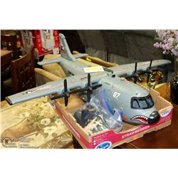 LARGE SOLDIER FORCE BOMBER PLANE WITH CONTENTS